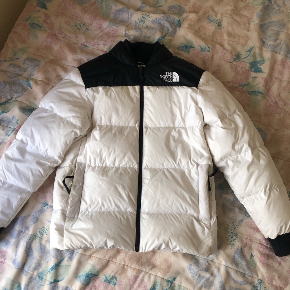 The North Face Puffer Coat Small White and Black